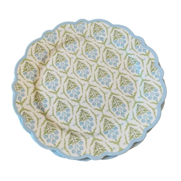 Lillian August French Farmhouse Floral Melamine Salad Plates 9in Set of 4 New - Picture 8 of 15